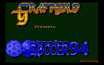 Empire Soccer 94 screen shot title